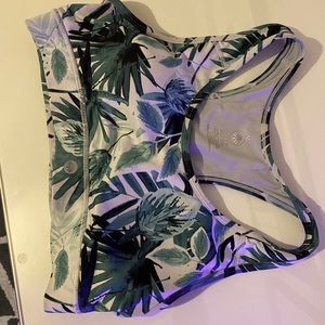 Senita Sarah Sports Bra W/ pocket Tropical Pattern